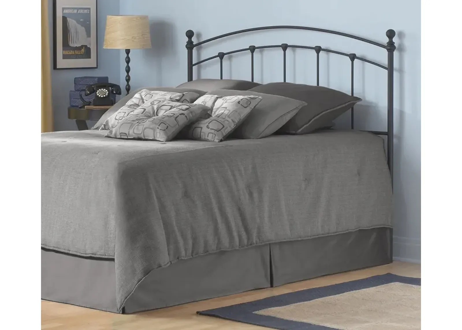 City Mattress Odie Metal Headboard - Queen