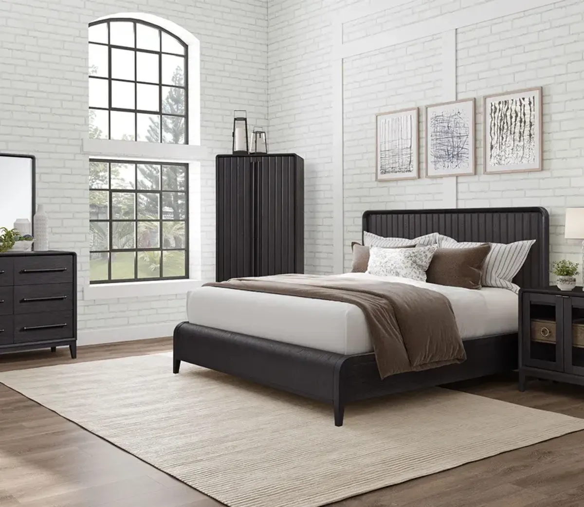 Bernards Furniture Group Elure Waterfall Bedroom Set - King