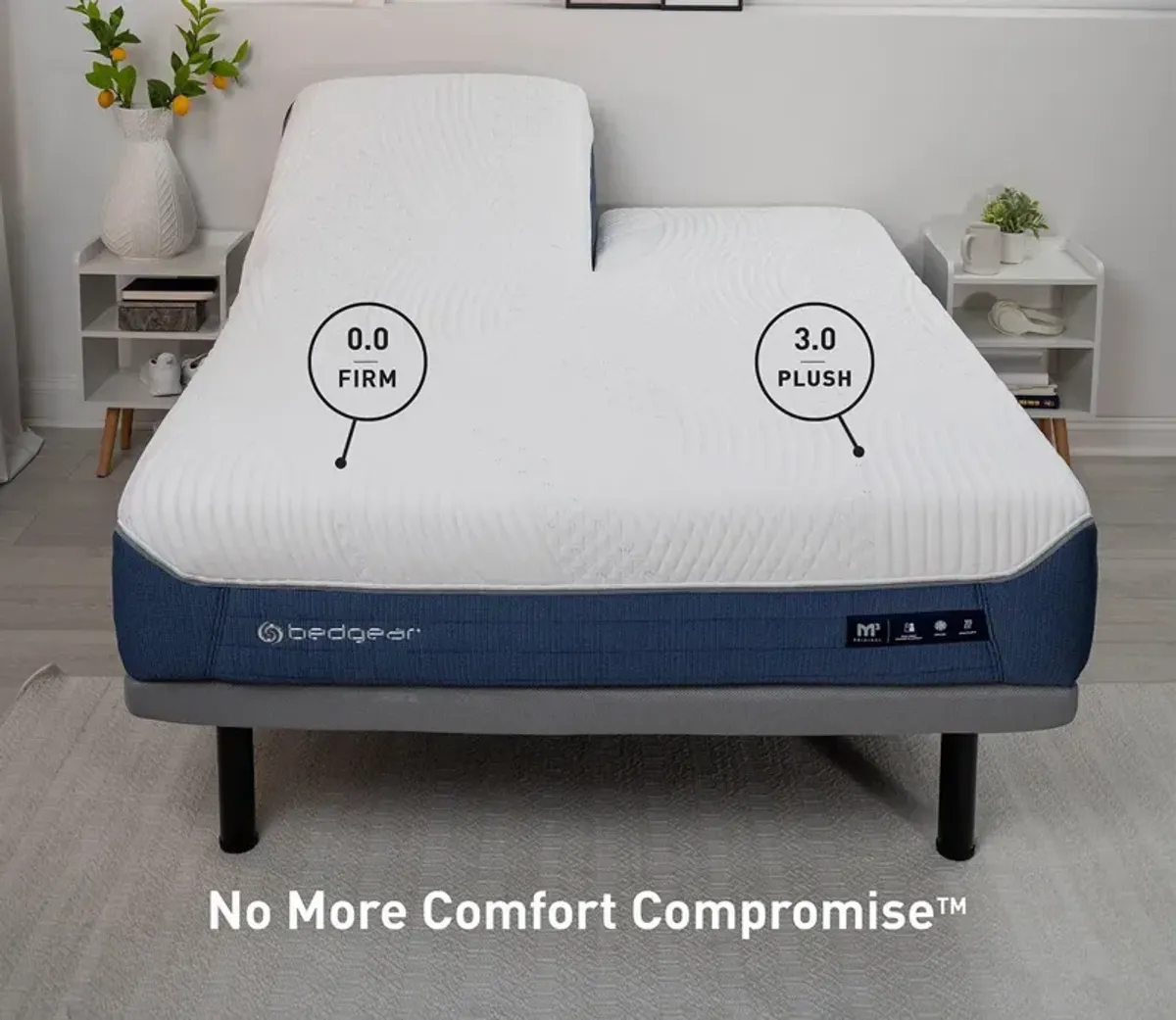 Bedgear M3 Performance® Mattress - Split Head Queen