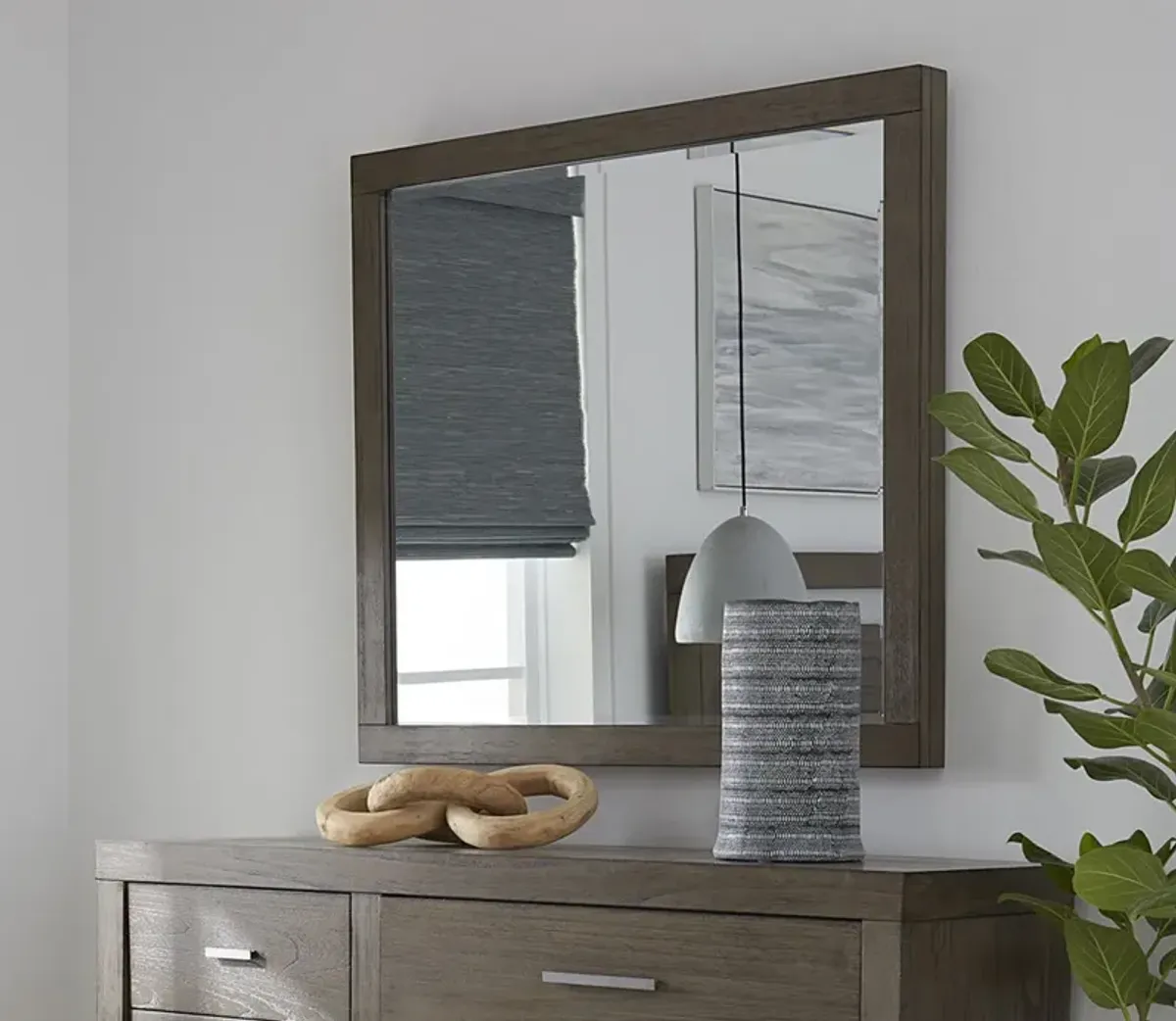 Aspen Home Modern Loft Rectangular Mirror - Khaki