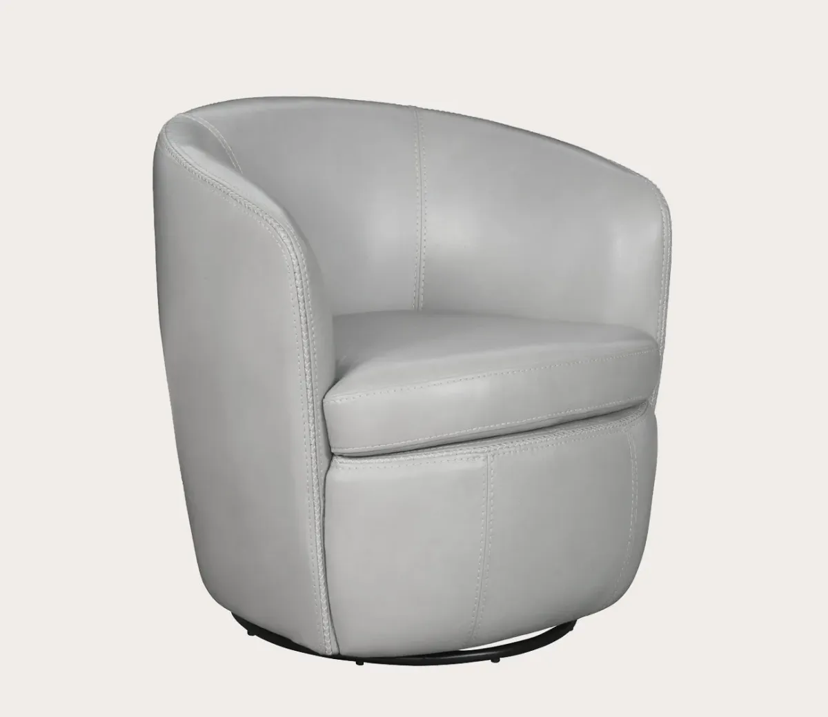 Parker House Barolo Swivel Club Chair - Ice