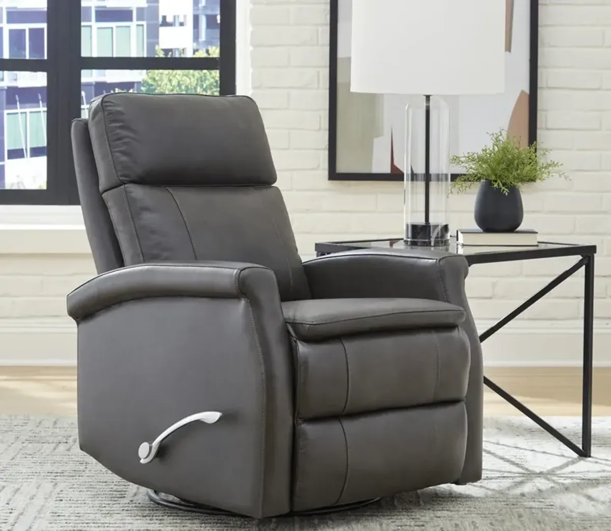 Parker House Bristol Swivel Glider Recliner Chair - Russet