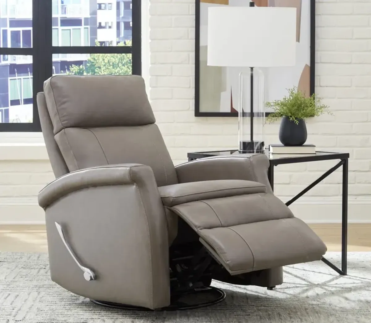 Parker House Bristol Swivel Glider Recliner Chair - Russet