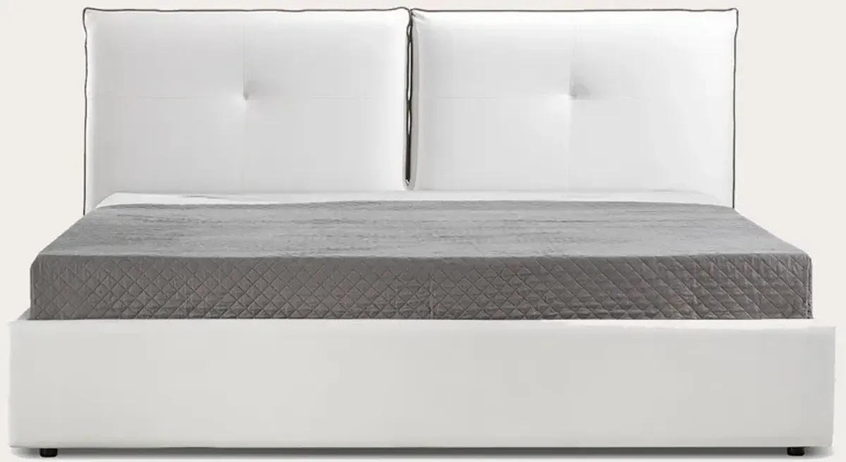 Casa Bianca Aria Leather Upholstered Storage Bed - Queen