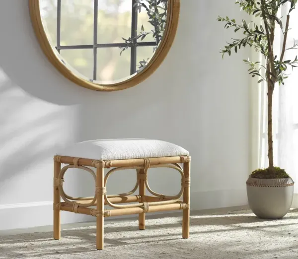 Uttermost Laguna Small White Bench