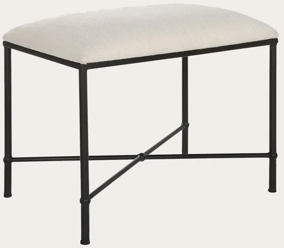 Uttermost Avenham Small Black Framed Bench