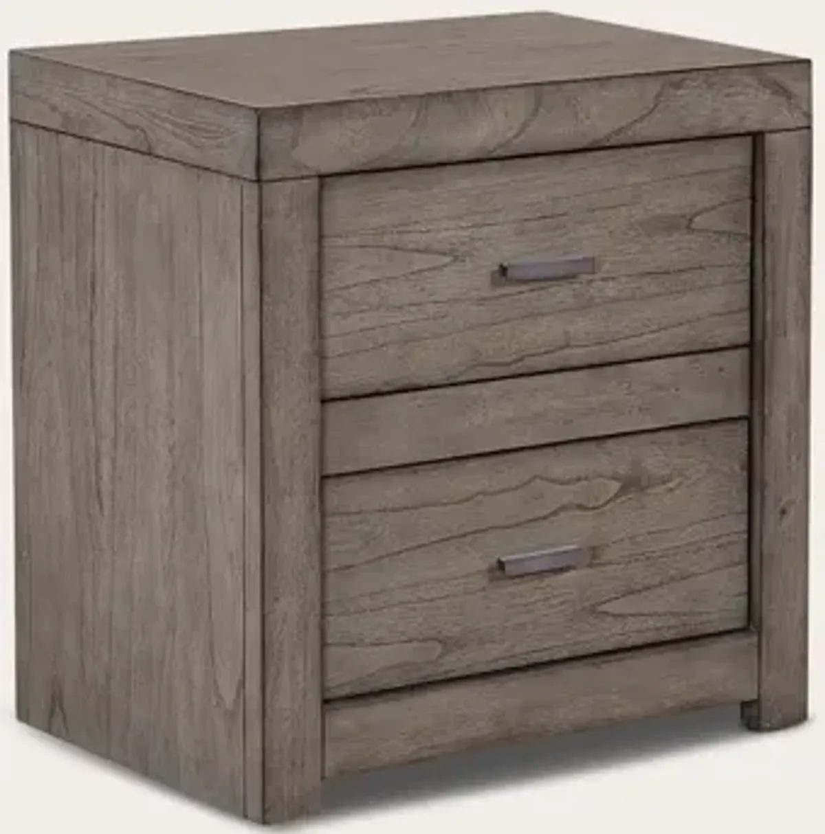 Aspen Home Modern Loft 2-Drawer Nightstand - Gray