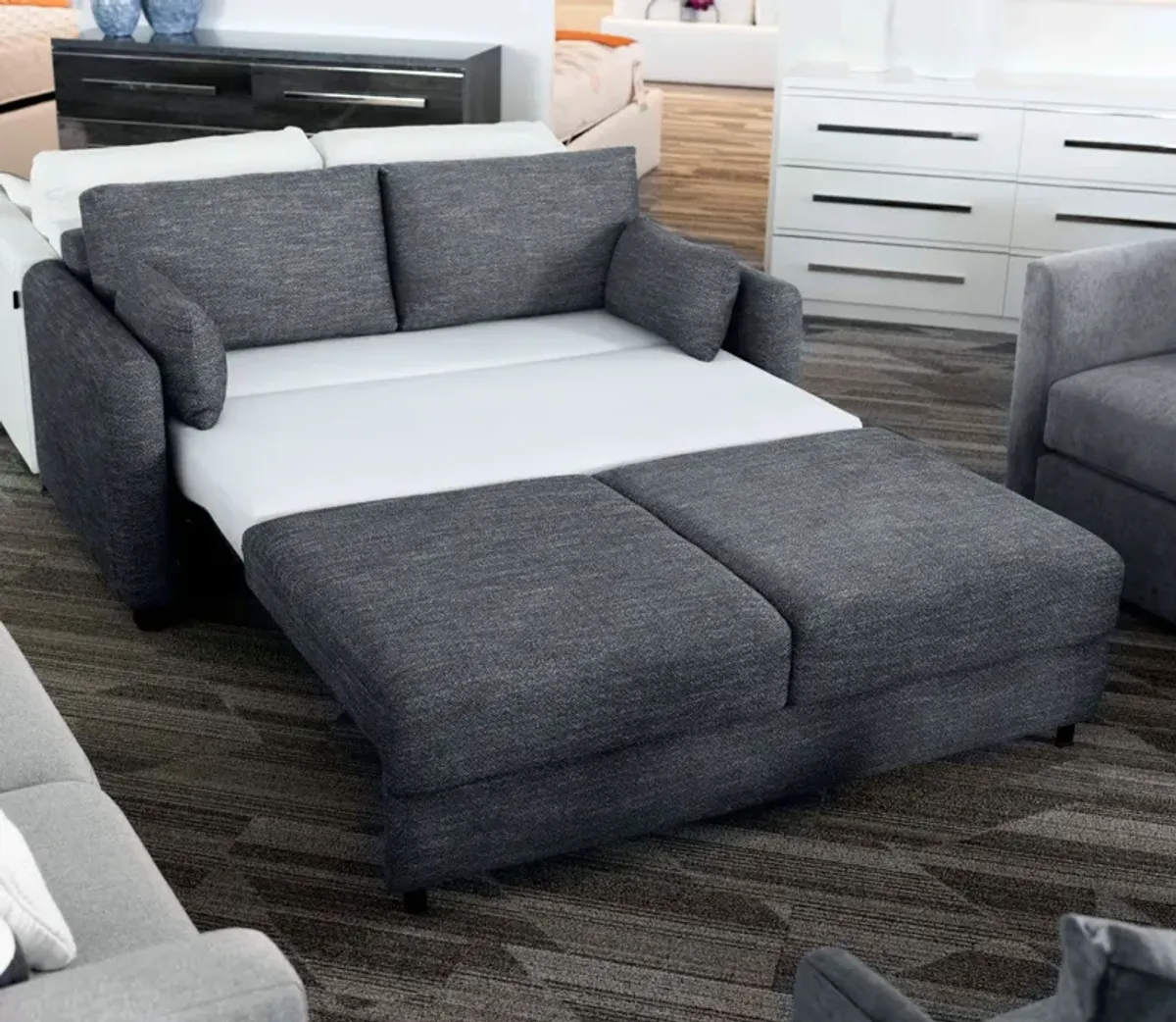 CM Home Amani Sleeper Sofa - Charcoal - Full XL