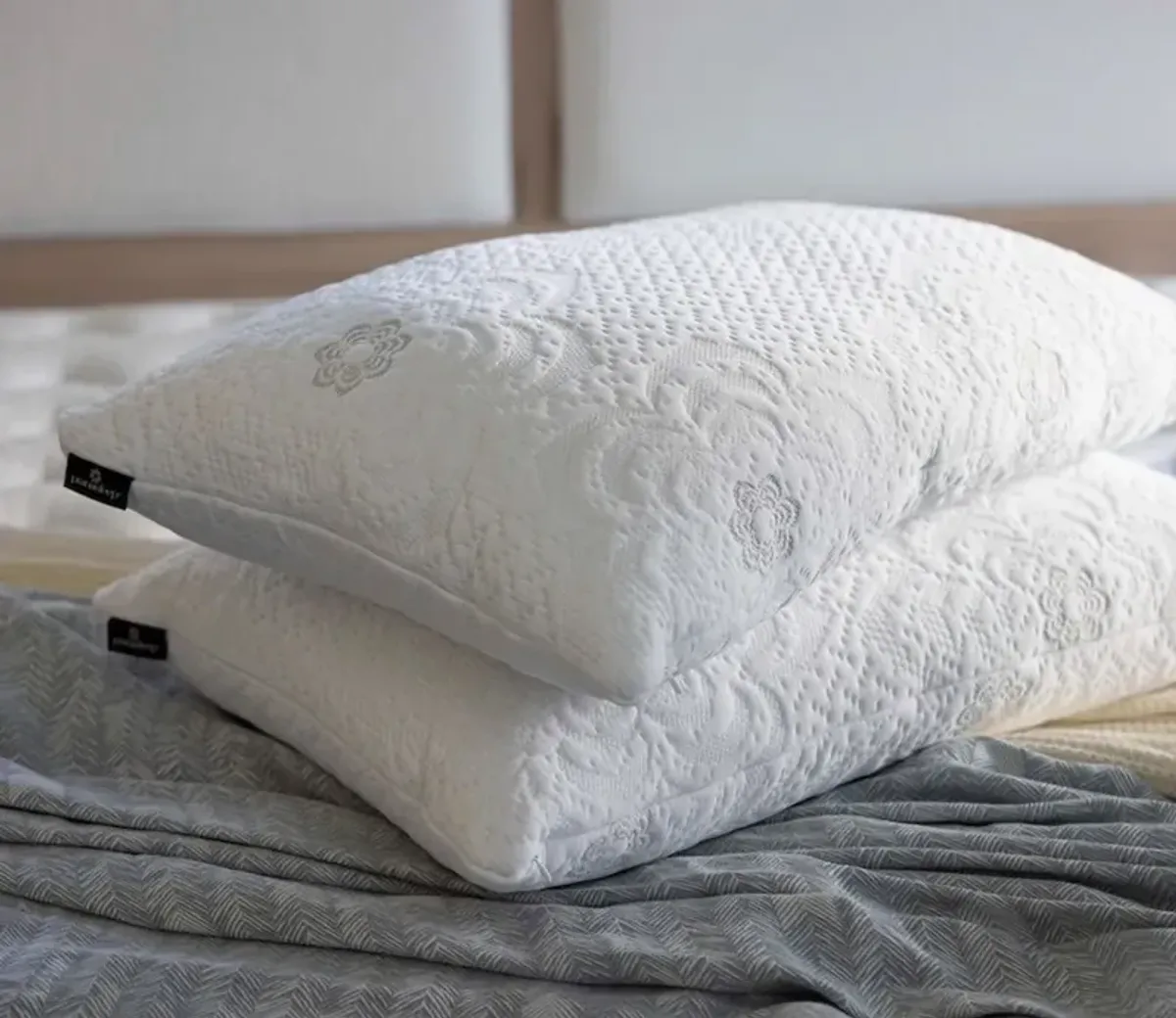 PranaSleep Dharma Adjustable Latex Pillow - Memory Foam - Queen