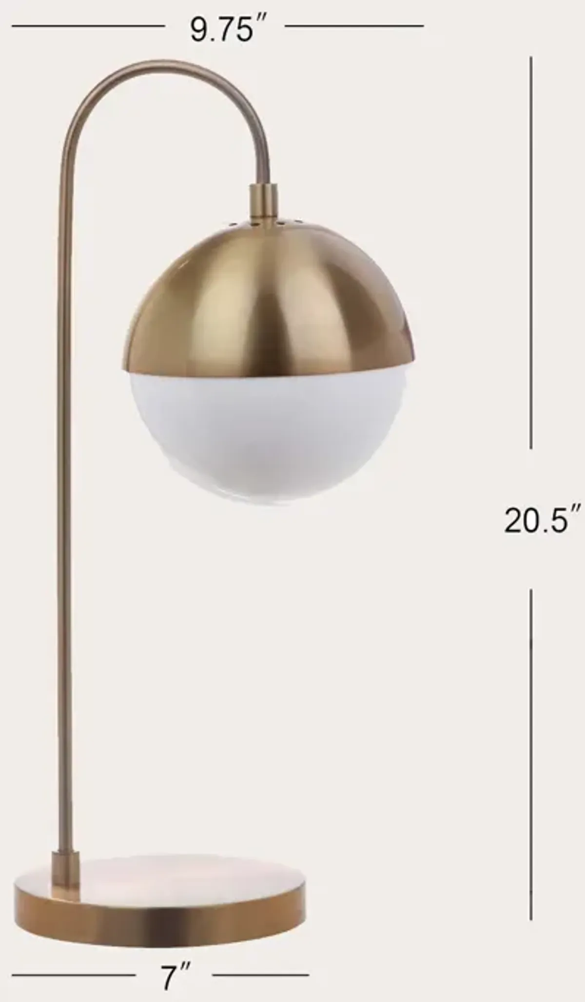 Safavieh Cappi Gold Table Lamp
