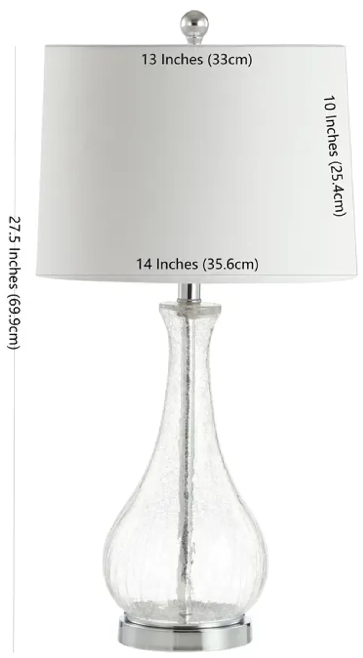 Safavieh Finnley Glass Table Lamp