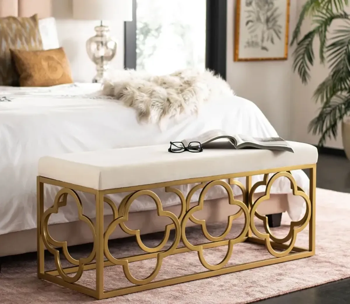 Safavieh Fleur Rectangular Accent Bench