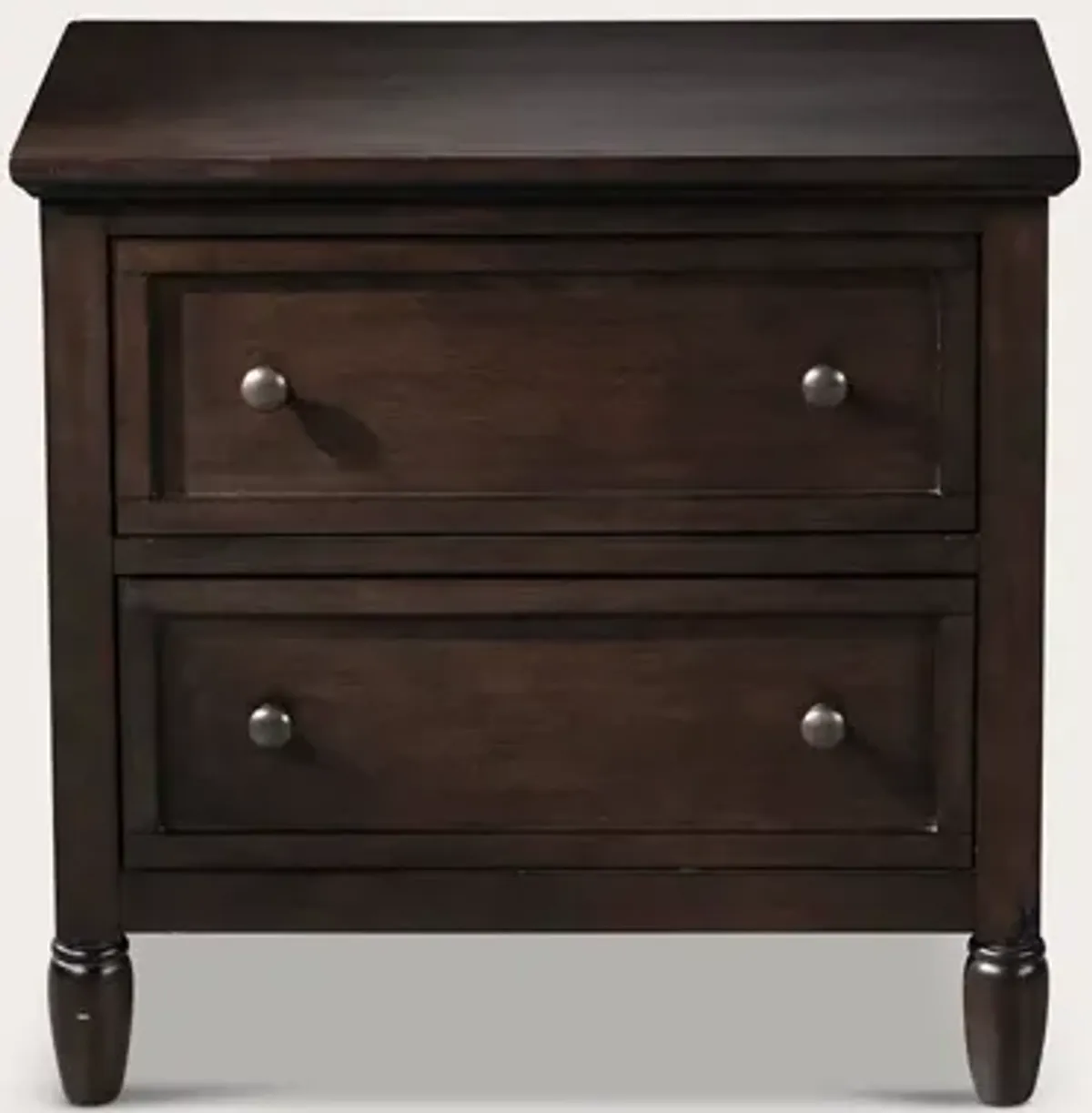 CM Home Delnoir 2-Drawer Nightstand - Driftwood