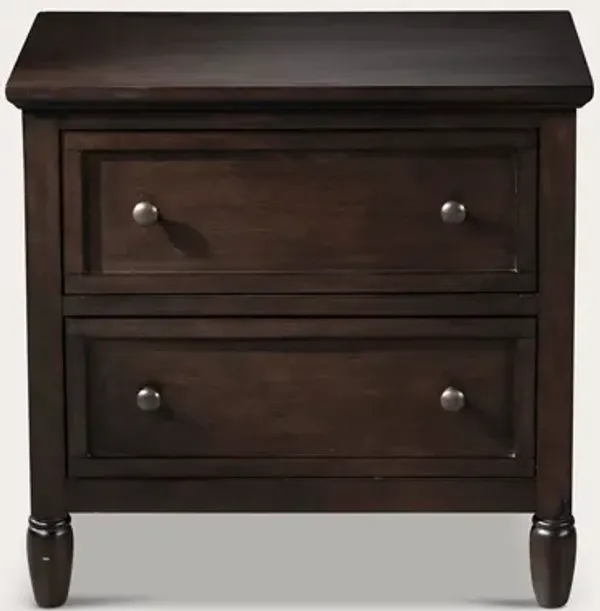 CM Home Delnoir 2-Drawer Nightstand - Driftwood