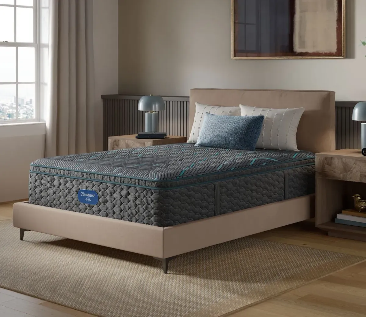 Simmons Beautyrest Sarasota Shores Medium-Firm Pillow Top Innerspring Mattress - Memory Foam - Queen