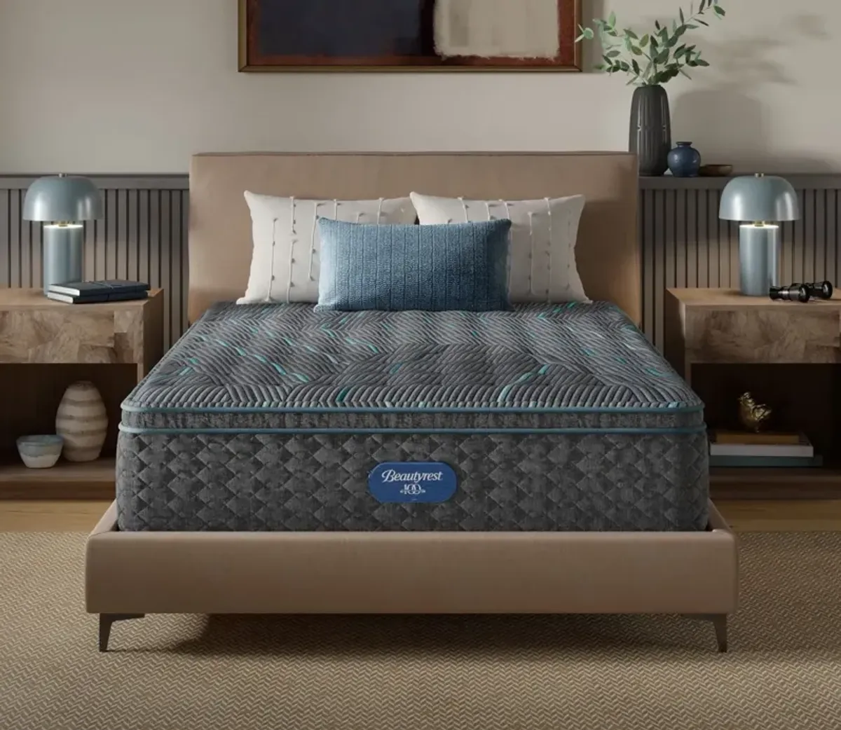 Simmons Beautyrest Sarasota Shores Medium-Firm Pillow Top Innerspring Mattress - Memory Foam - Queen