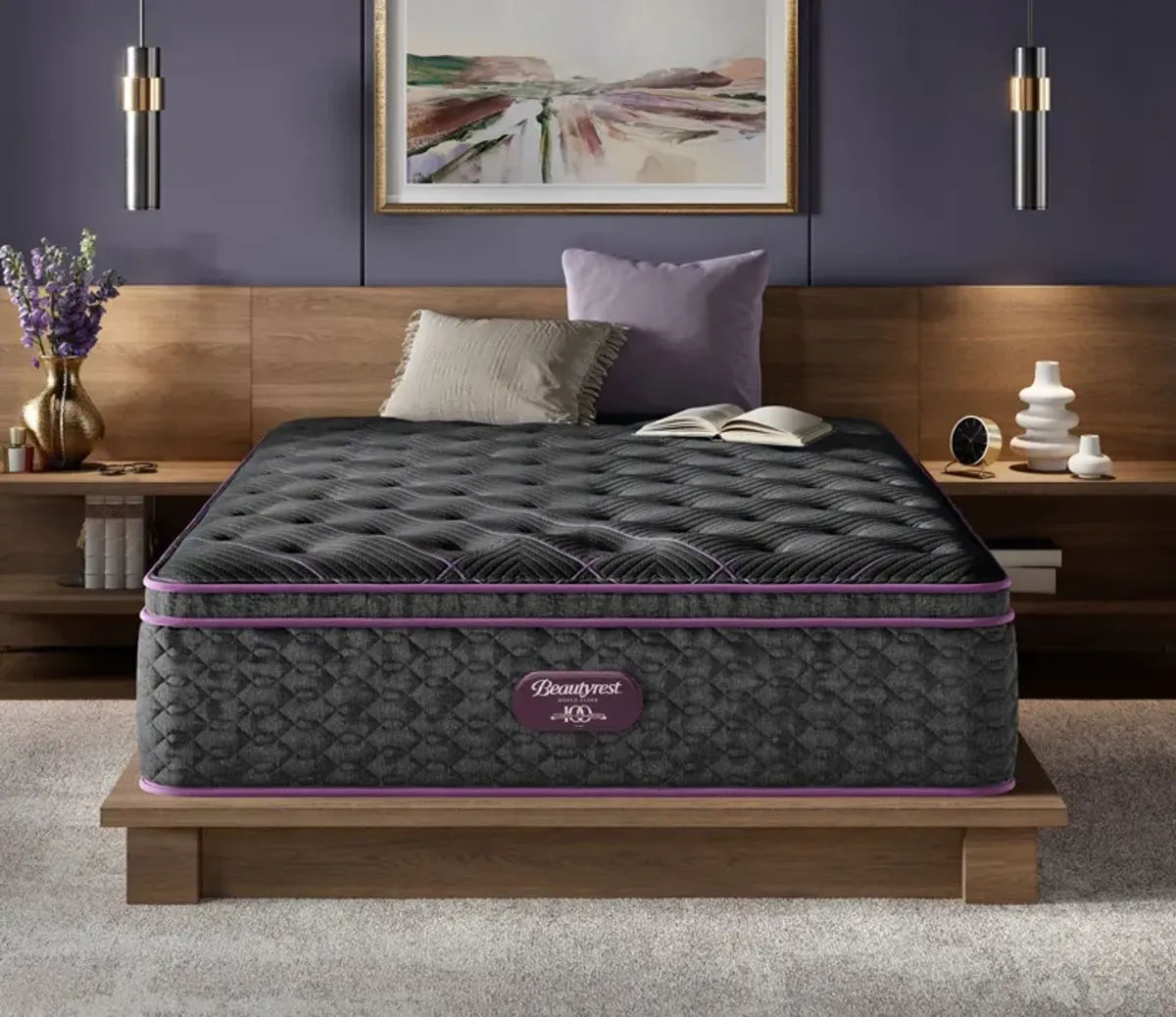 Simmons Beautyrest Emerald Coast Plush Pillow Top Innerspring Mattress - Memory Foam - Queen