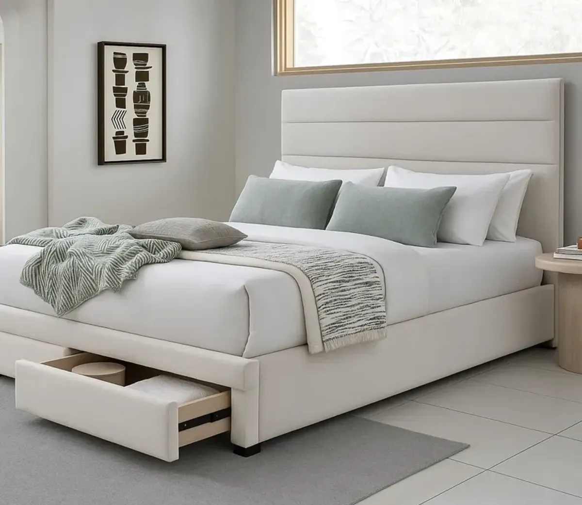City Mattress Kemper Horizon Bed - Bone - King