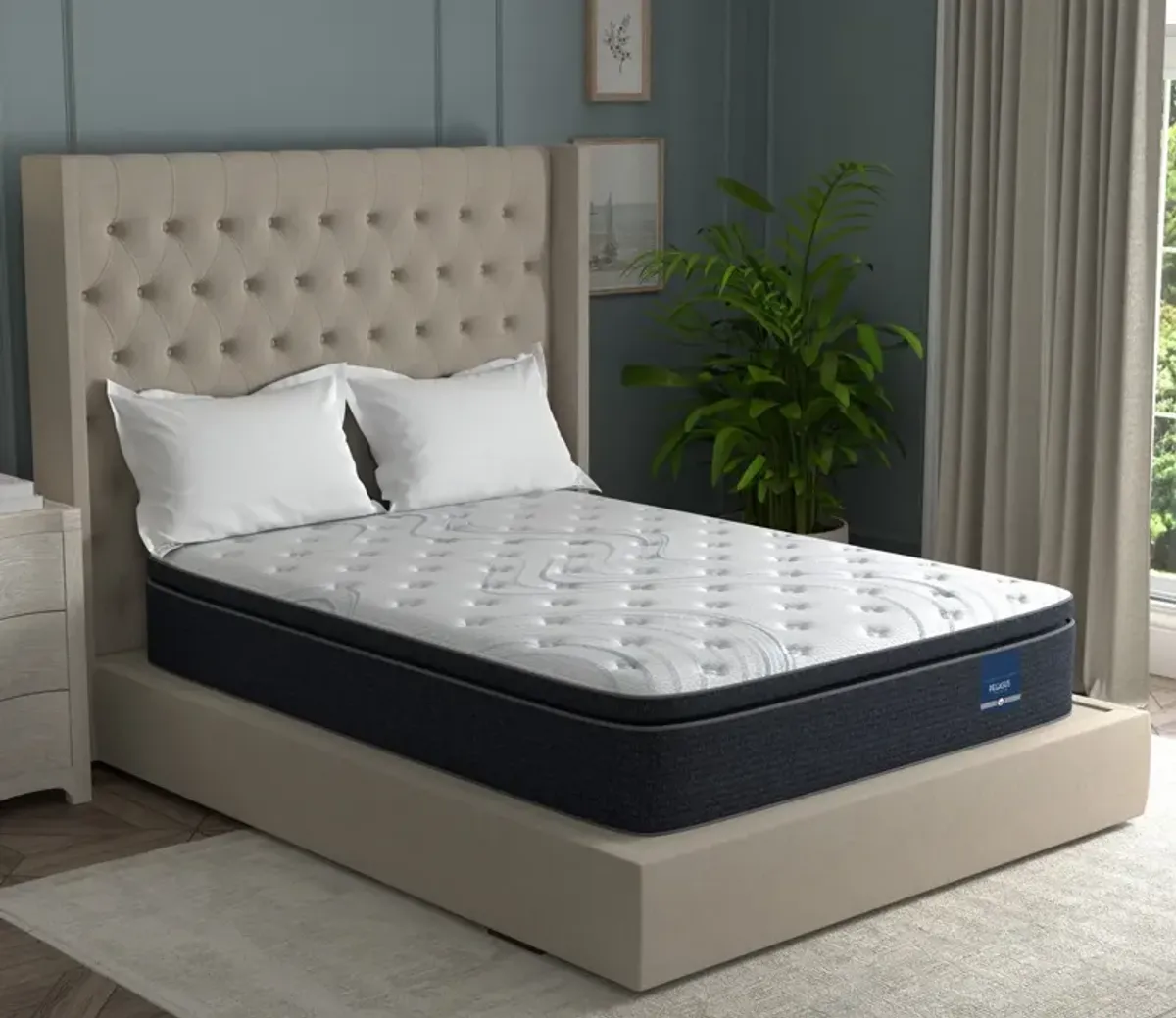 City Mattress Celestial Pegasus 2 Medium Euro Top Innerspring Mattress - Memory Foam - Twin XL