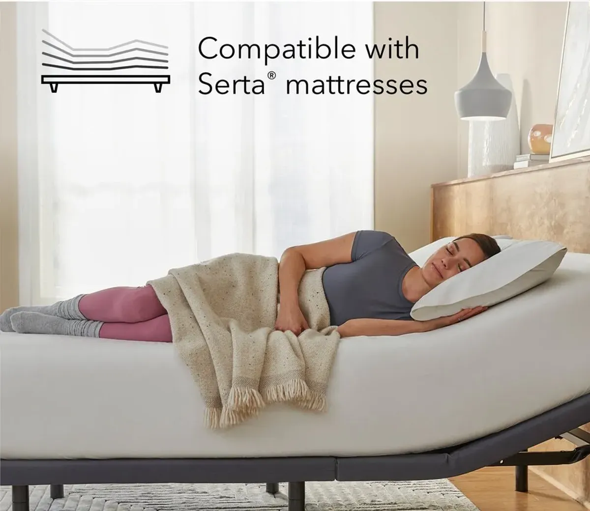 Serta Baselogic Gold Adjustable Base - Memory Foam - King