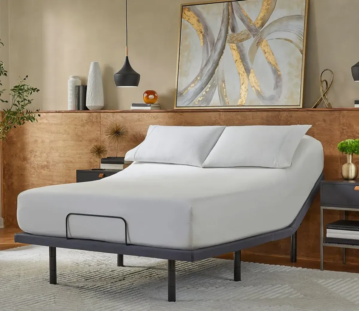 Serta Baselogic Gold Adjustable Base - Memory Foam - Split-Head King