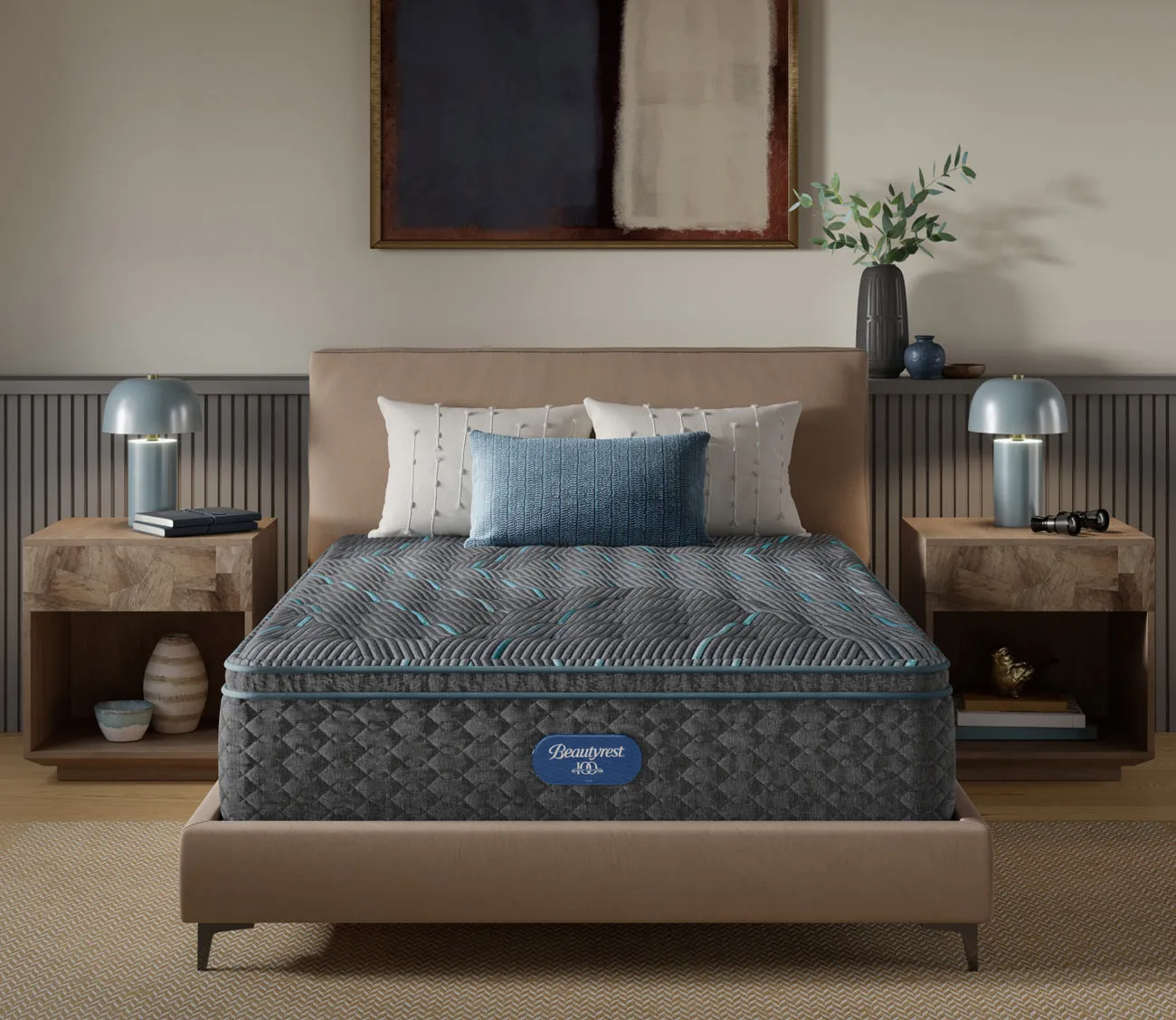 Simmons Beautyrest Core Level 2 Medium Firm Pillow Top Innerspring Mattress - Memory Foam - Twin