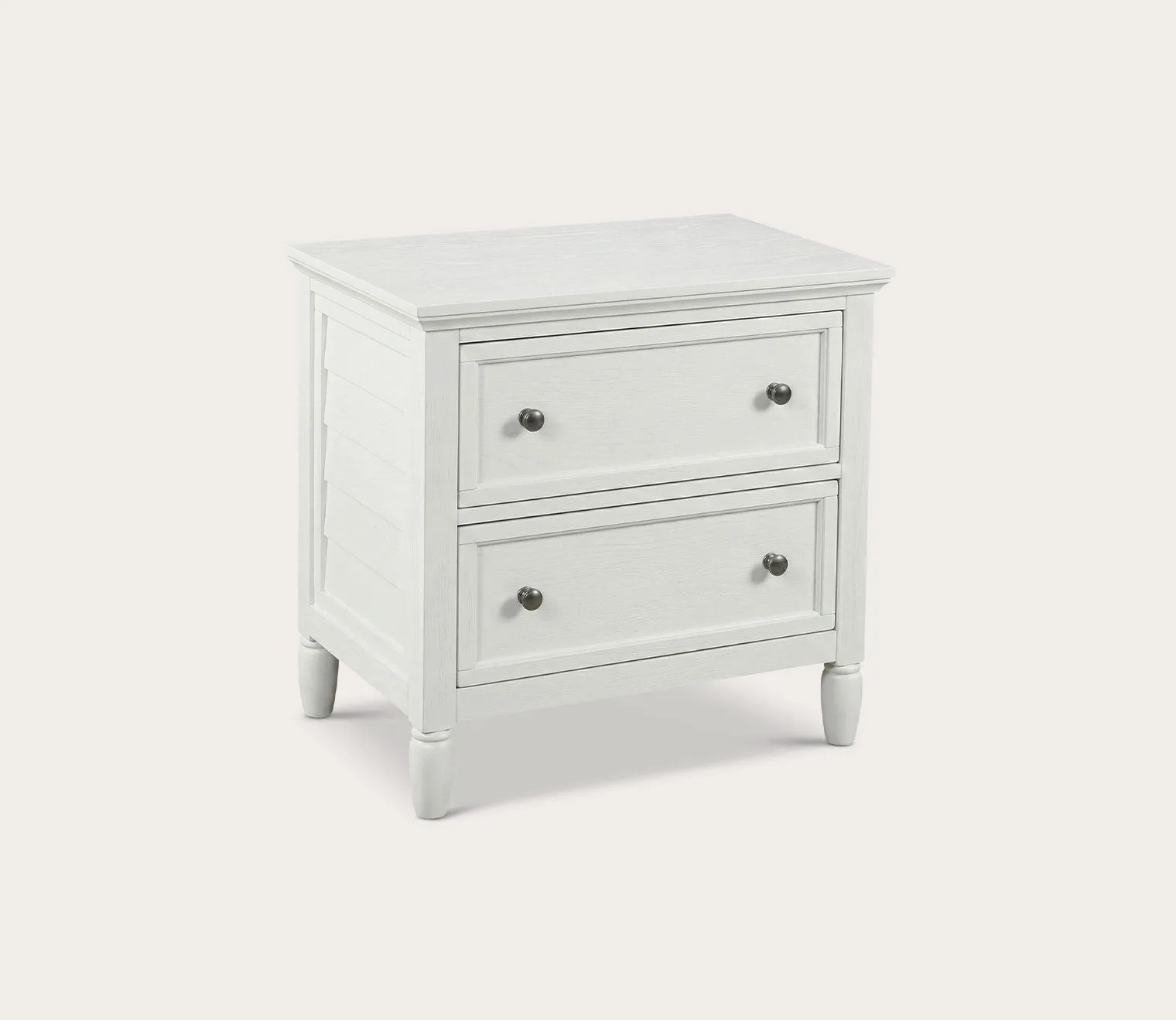 CM Home Delnoir 2-Drawer Nightstand - White