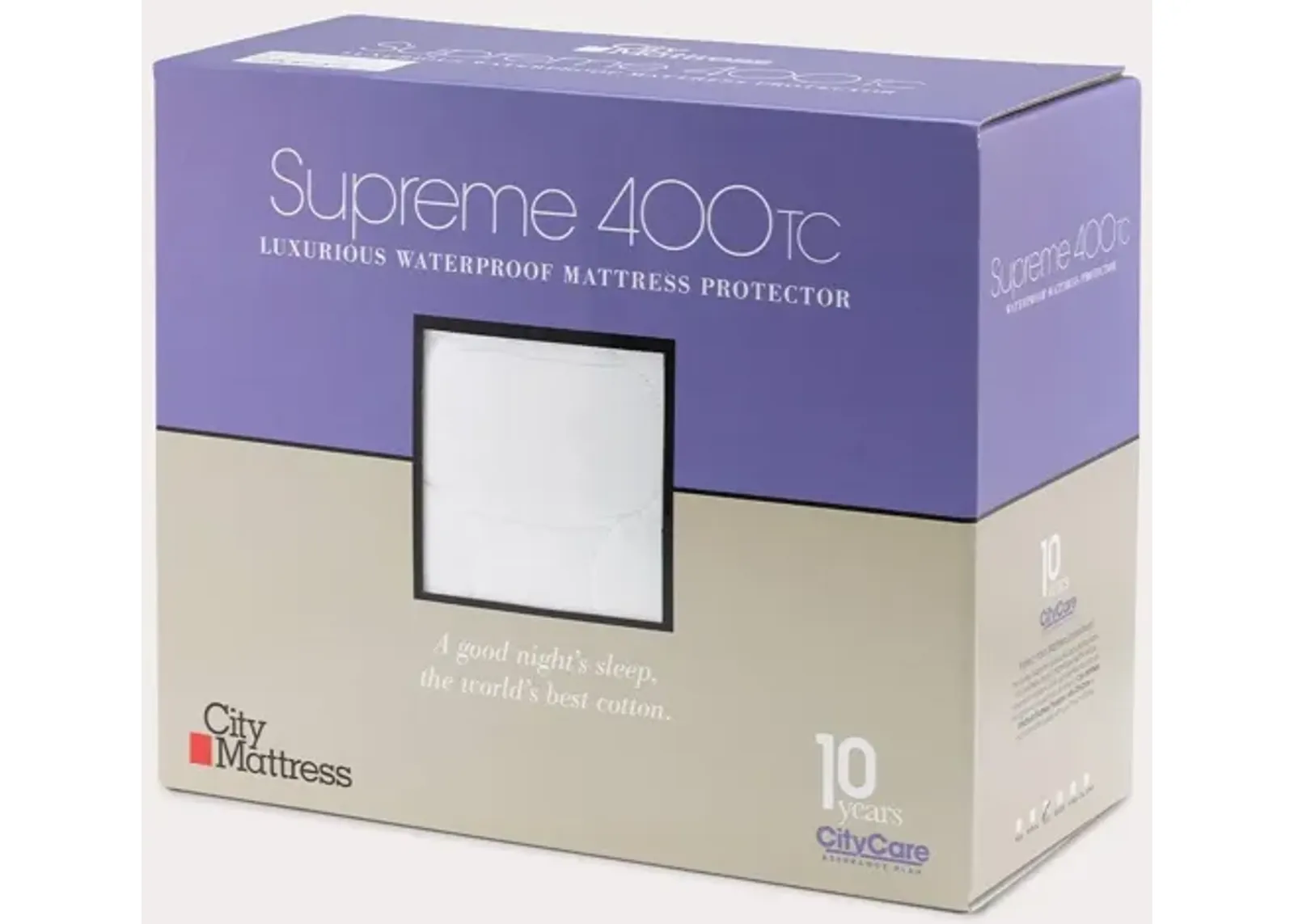 City Mattress Supreme 3 Waterproof Mattress Protector - Queen