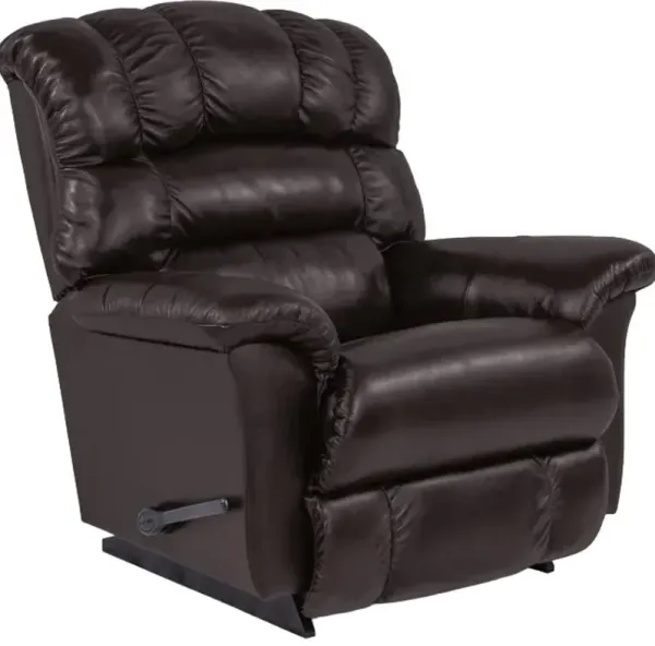 La-Z-Boy® Randell Dark Chocolate Leather Manual Rocking Recliner