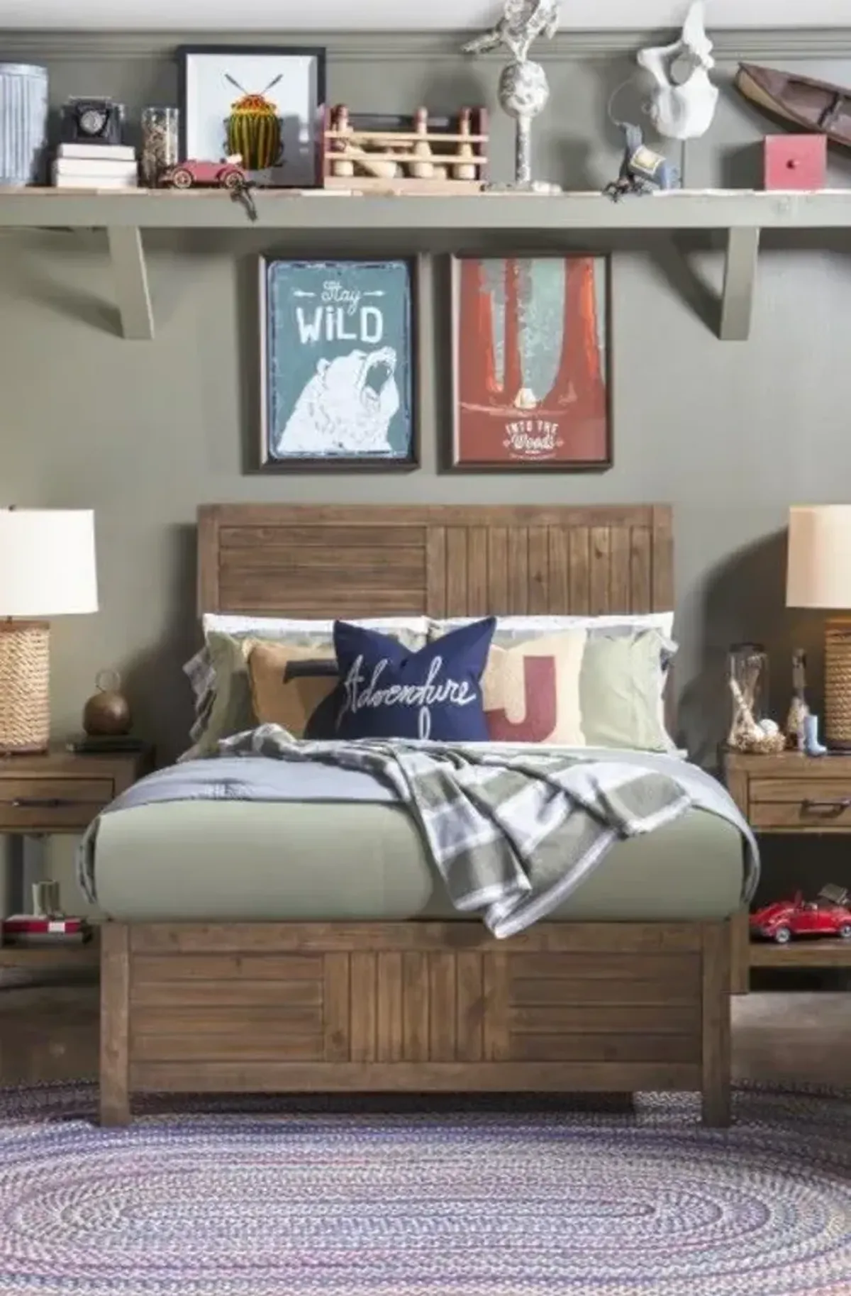 Legacy Kids Teen Summer Camp Brown Full Bed