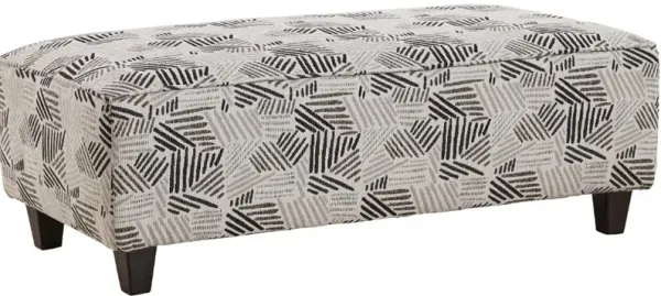 Fusion Furniture Fusion Essentials Wowza Dusk/Yorkshire Slate Cocktail Ottoman