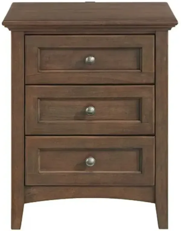 Whittier Wood® Furniture McKenzie Java 3-Drawer Nightstand