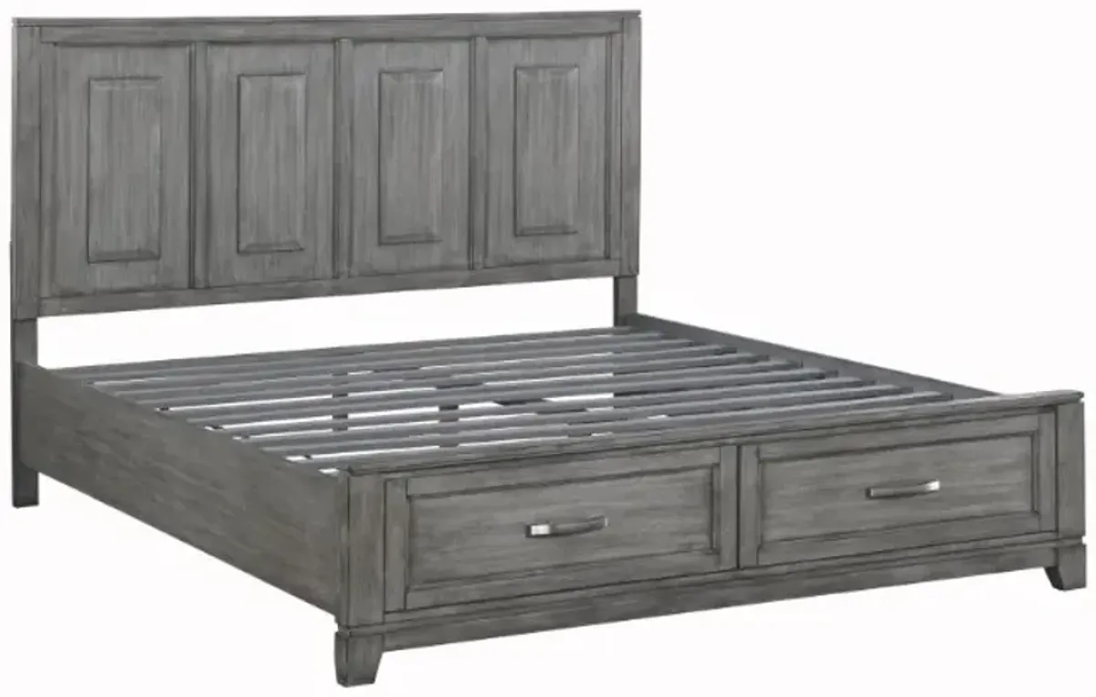 Homelegance® Garretson Gray Eastern King Platform Storage Bed