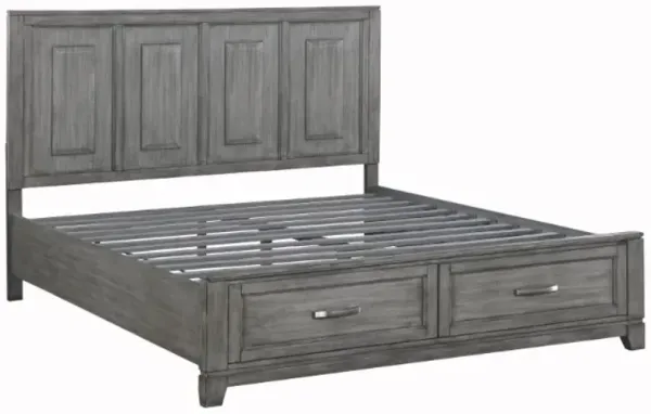 Homelegance® Garretson Gray Eastern King Platform Storage Bed