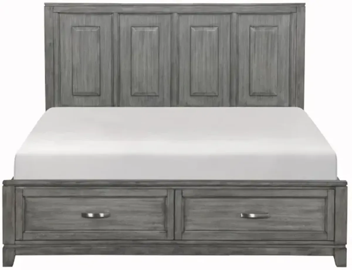 Homelegance® Garretson Gray Eastern King Platform Storage Bed