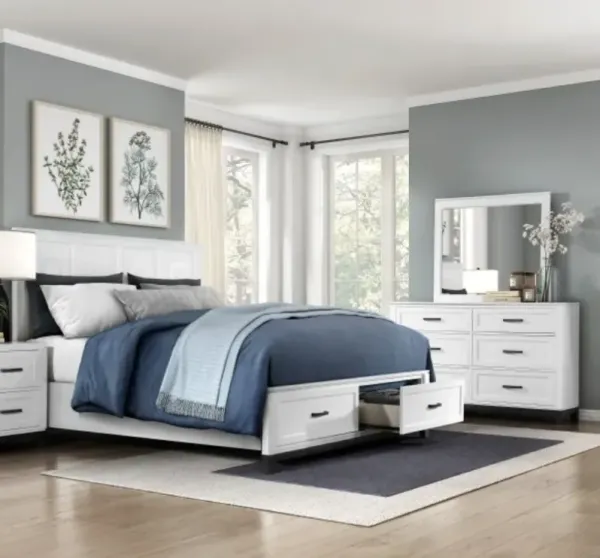 Homelegance® Garretson 3-Piece White King Bedroom Set