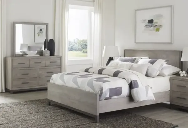 Homelegance® Zephyr 3-Piece Light Gray Queen Panel Bedroom Set