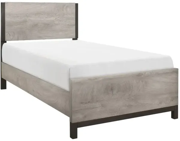 Homelegance® Zephyr Gray Twin Panel Bed