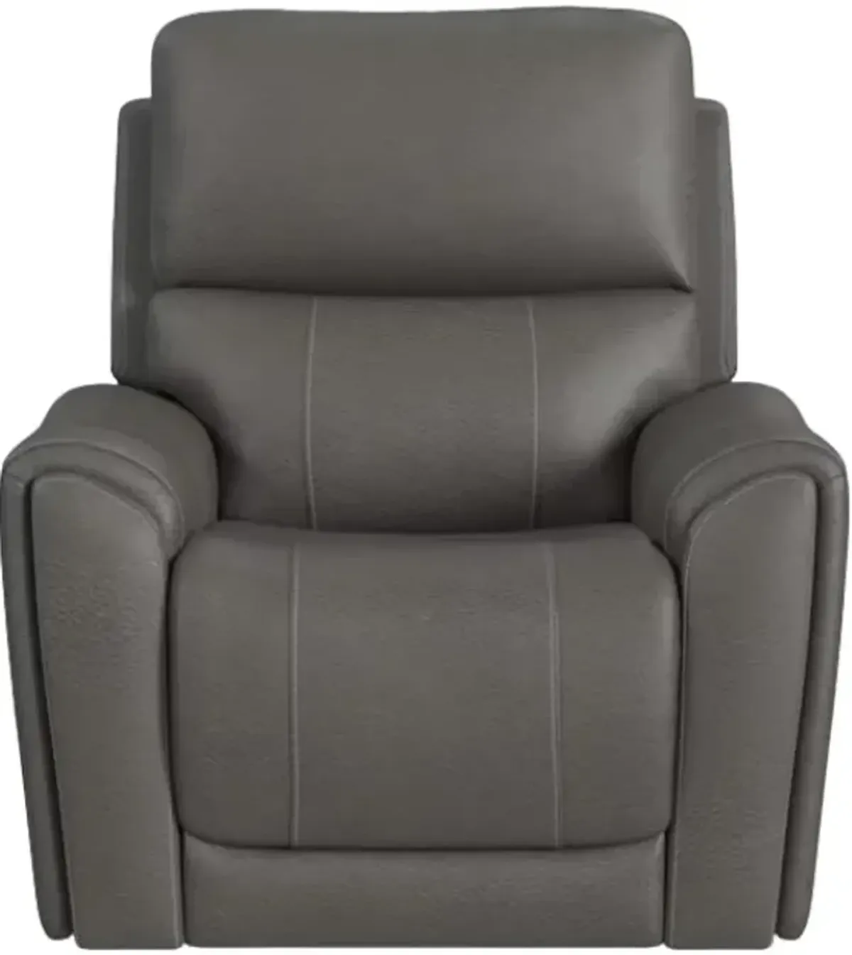 Flexsteel® Latitudes Carter Smoke Power Recliner with Power Headrest and Lumbar