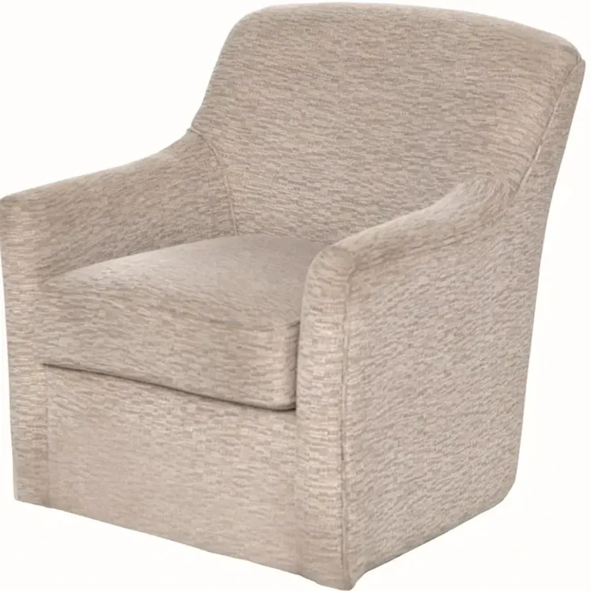 England Furniture Raleigh Living Large White Swivel Chair