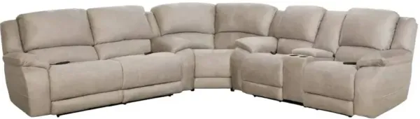 HomeStretch Explorer Nickel 3-Piece Power Reclining Sectional