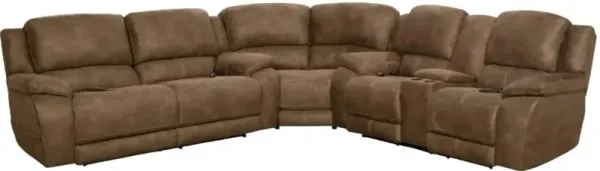 HomeStretch Explorer Espresso 3-Piece Power Reclining Sectional
