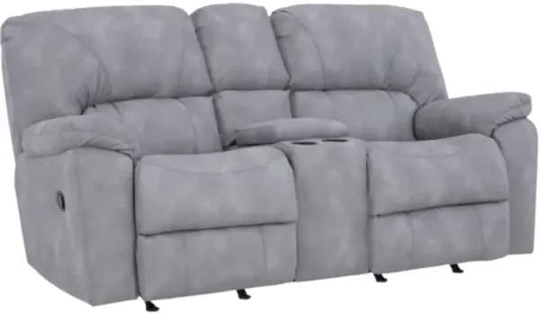 HomeStretch Rhino Gray Manual Reclining Loveseat