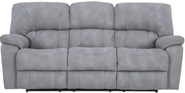 HomeStretch Rhino Gray Manual Reclining Sofa