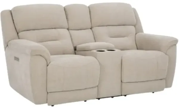 HomeStretch Knockout Stone Power Reclining Loveseat
