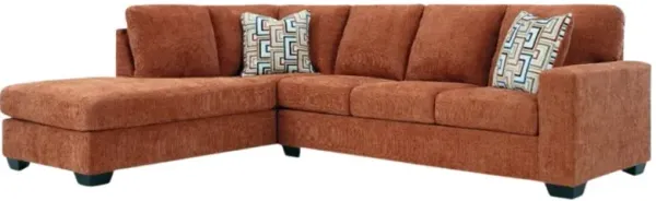 Signature Design by Ashley® Aviemore 2-Piece Spice Left-Arm Facing Sectional and Chaise