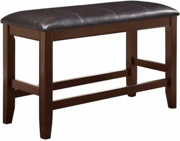 Crown Mark Fulton Brown Counter Height Dining Bench