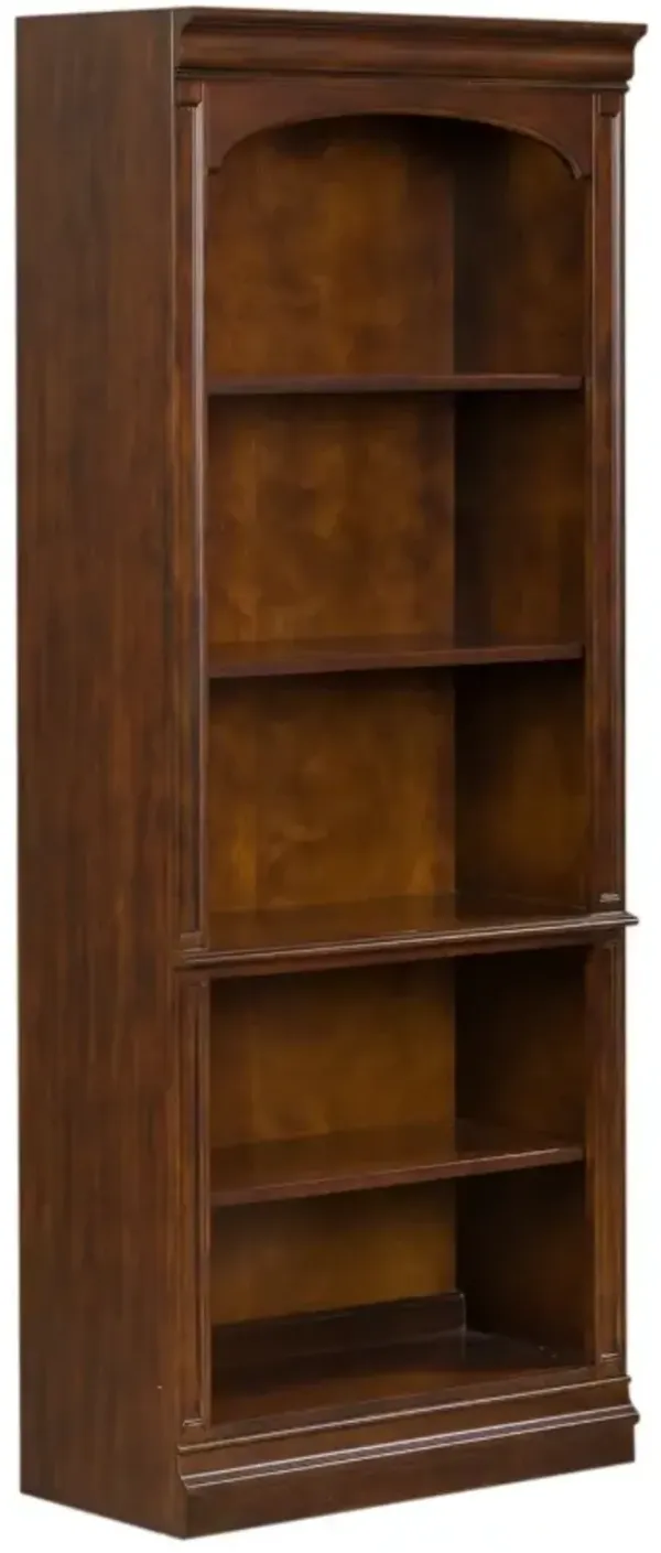 Liberty Furniture Brayton Manor Cognac Jr Executive Open Bookcase