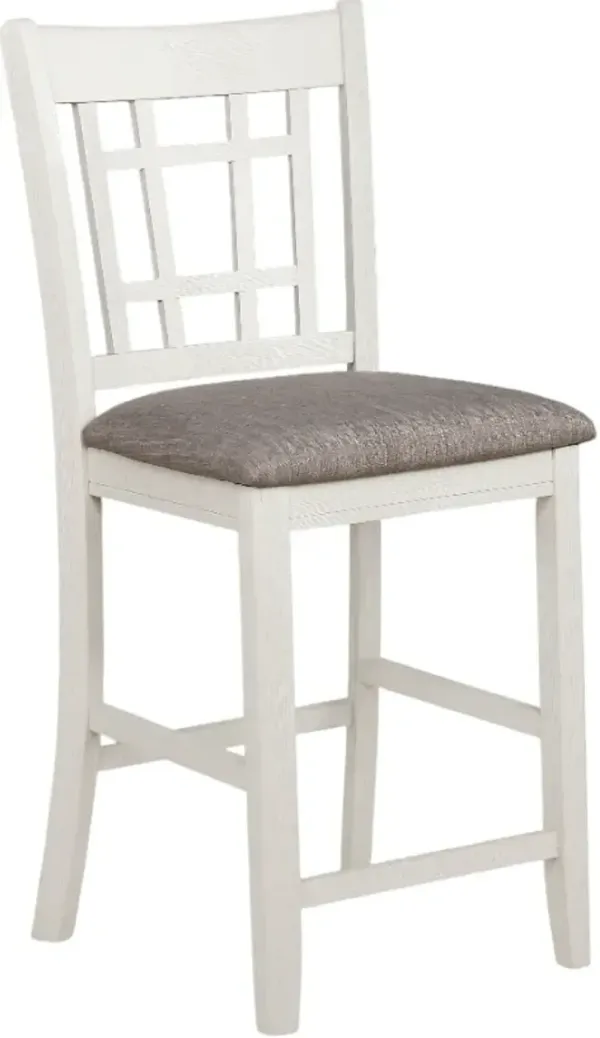 Crown Mark Hartwell Chalk/Grey Counter Dining Stool