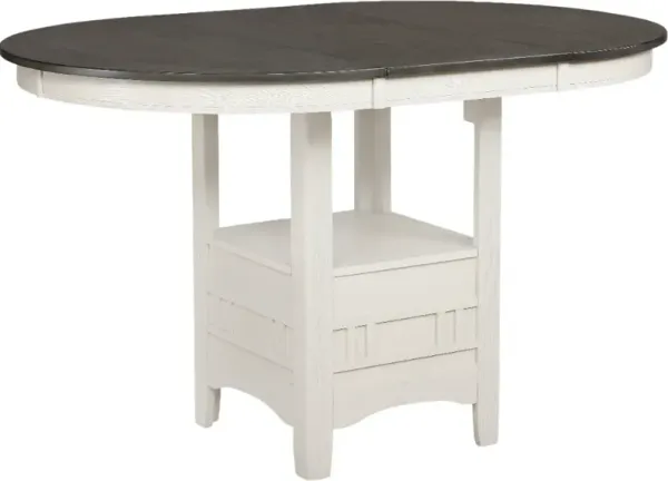 Crown Mark Hartwell Grey Counter Height Dining Table with Chalk Base